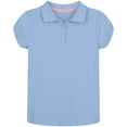 thumbnail image 1 of Nautica Girls Uniform Short Sleeve Interlock Polo, 1 of 4