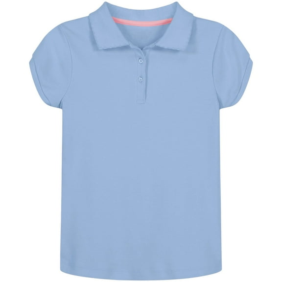 Nautica Girls Uniform Short Sleeve Interlock Polo