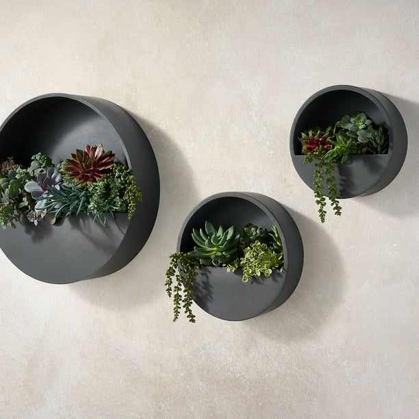 indoor planter pot with stand Anzio Plant Pot & Wooden Stand - Stone White - Plant Stands | Hortology main image 0