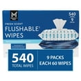 thumbnail image 3 of Member's Mark Flushable Wipes, Fresh Scent, 540 ct., 3 of 11