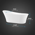 thumbnail image 13 of OVE Decors 70" Skylar Freestanding Bathtub, 13 of 13