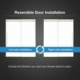thumbnail image 3 of OVE Decors Selby 55-1/2 - 60"W x 74"H Frameless Sliding Shower Door with Clear Glass, 3 of 9