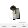 thumbnail image 5 of Hunter Devon Park with Clear Glass Bathroom Vanity Wall Light Fixture, 5 of 8