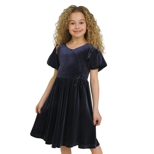 Lands' End Girls Velour Dress