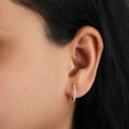 thumbnail image 6 of 0.30 CT. T.W. Round Cut Diamond Hoop Earrings in 14K Gold, 6 of 6