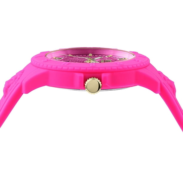 Versace Tokyo Neon Pink Silicone Strap Versus Womens NEEDS BATTERY NOT WORKING Versus Versace Tokyo Date Silicone Watch, 43mm - Samsclub.com main image 2
