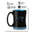 thumbnail image 3 of Logo Brands Carolina Panthers 14oz Relief Mug Set, 3 of 5