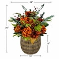 thumbnail image 5 of Artificial 36" Fall Baskets in Round Baskets, Assorted Colors, 5 of 5