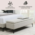thumbnail image 2 of Regina Upholstered Storage Bench, Assorted Sizes And Colors, 2 of 10