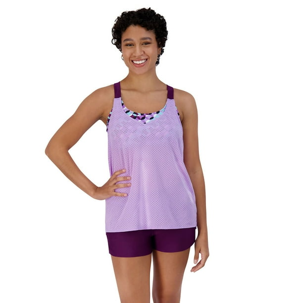 ZeroXposur Women's 2-Piece Wide Strap 2For Tankini Set - Samsclub.com