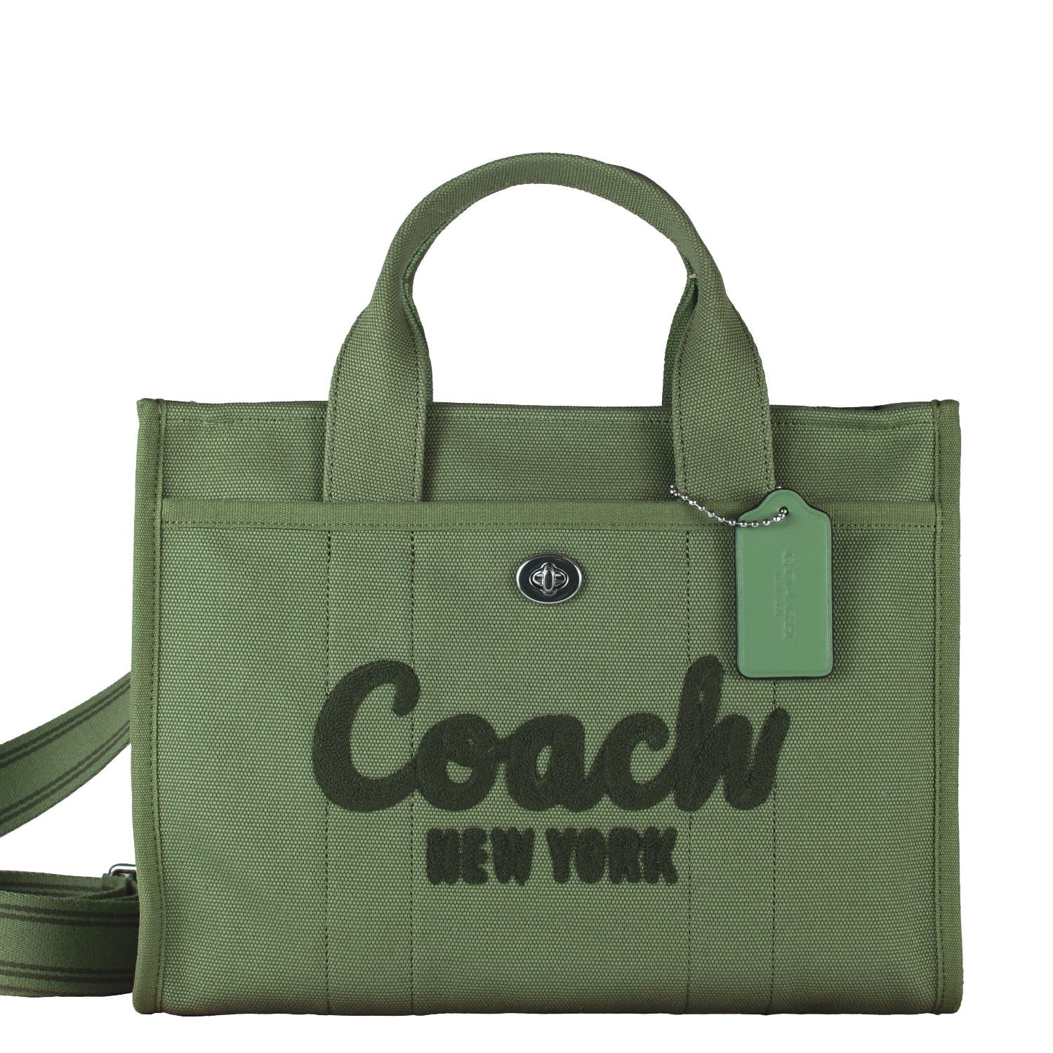 Coach Canvas Cargo Tote Bag, Soft Green