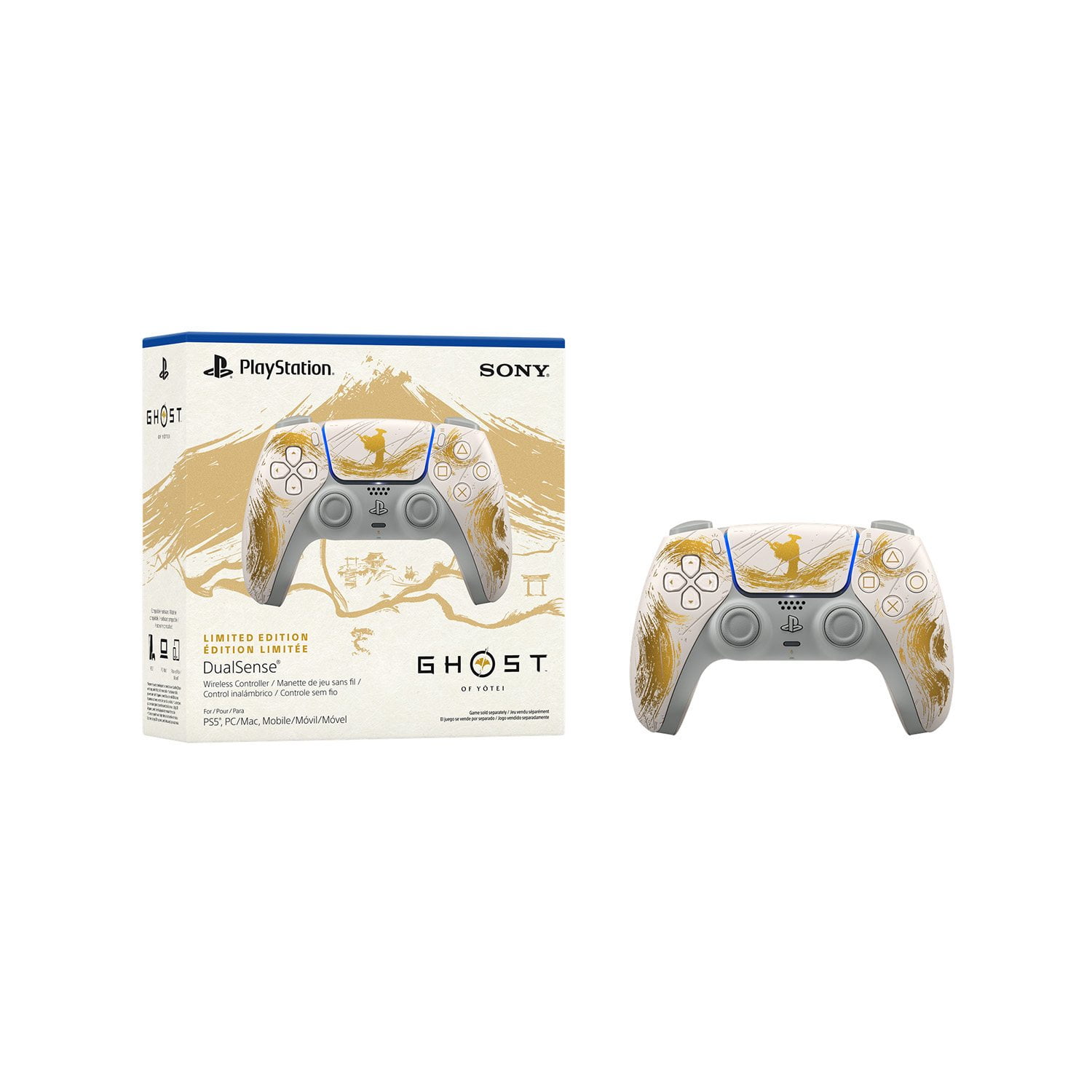 DualSense ワイヤレスコントローラー “Ghost of Yotei ゴールド リミテッドエディション [SIE] Sony PS5 DualSense Wireless Controller – Ghost of Yotei Gold
