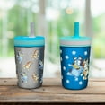 thumbnail image 1 of Zak Designs 12-oz. Stainless Steel Double-Wall Tumbler for Kids with Straw, 2-Piece Set, 1 of 6