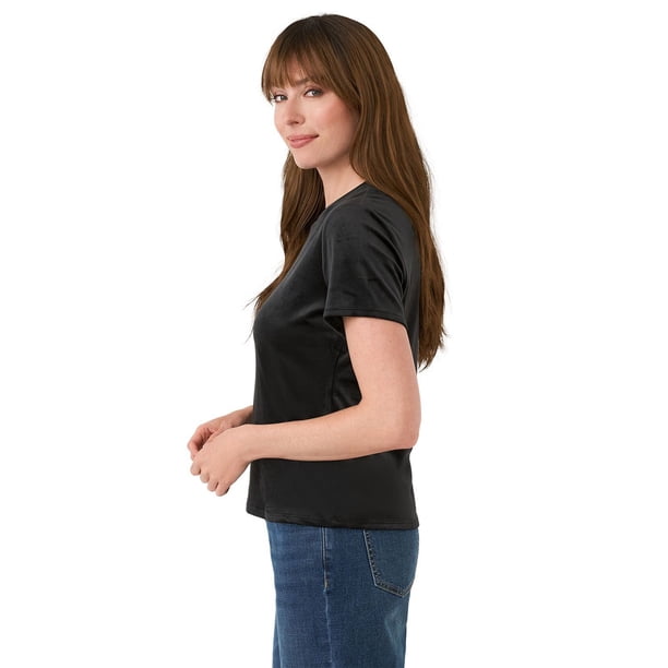 Edited by Maren Morris Women's Velvet Short Sleeve Tee - Samsclub.com