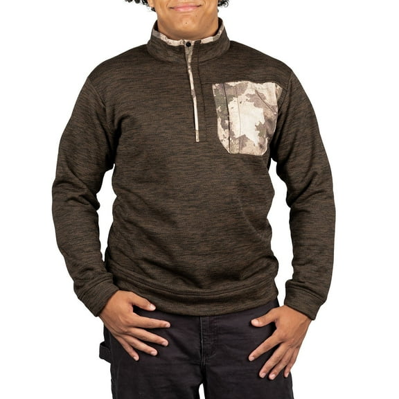Habit Men’s Snap Front Fleece Pullover with Scent-Factor