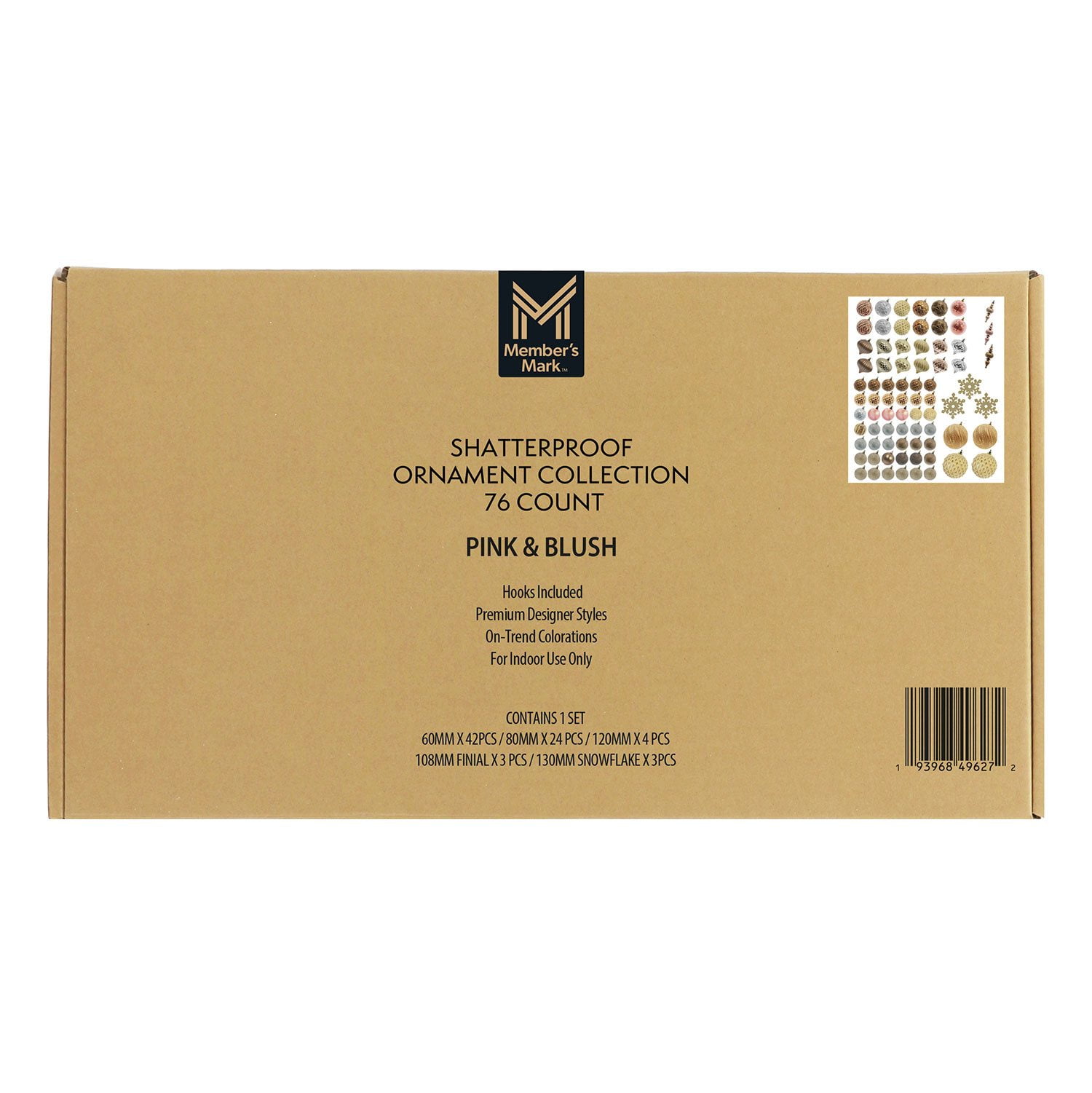 Member's Mark Shatterproof Ornament Collection, 76 pcs. - Samsclub.com