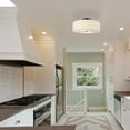 thumbnail image 3 of Globe Electric Kyle 2-Light Dark Bronze Flush Mount with LED Bulbs, 3 of 7