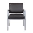 thumbnail image 2 of BOSS Office Fabric Upholstered Steel Frame Guest Arm Chair, 2 of 6