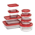 thumbnail image 1 of Anchor Hocking SnugFit 16-Piece Glass Food Storage Containers with Lids, 1 of 5