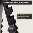 thumbnail image 3 of Centr 150 lb. Dumbbell Weight Set with Rack, 3 of 6