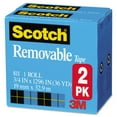 thumbnail image 3 of Scotch - Removable Tape 811 2PK, 3/4" x 1296", 1" Core -  2/Pack, 3 of 6