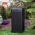 thumbnail image 2 of Keter Outdoor Trash Can Graphite Gray, 2 of 14