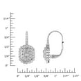 thumbnail image 4 of 1.50 CT. T.W. Halo Diamond Dangle Earrings in 14K Gold, 4 of 5