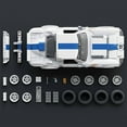 thumbnail image 4 of Hot Wheels Corvette Grand Sport Building Toy Kit, 918 pc., 4 of 6