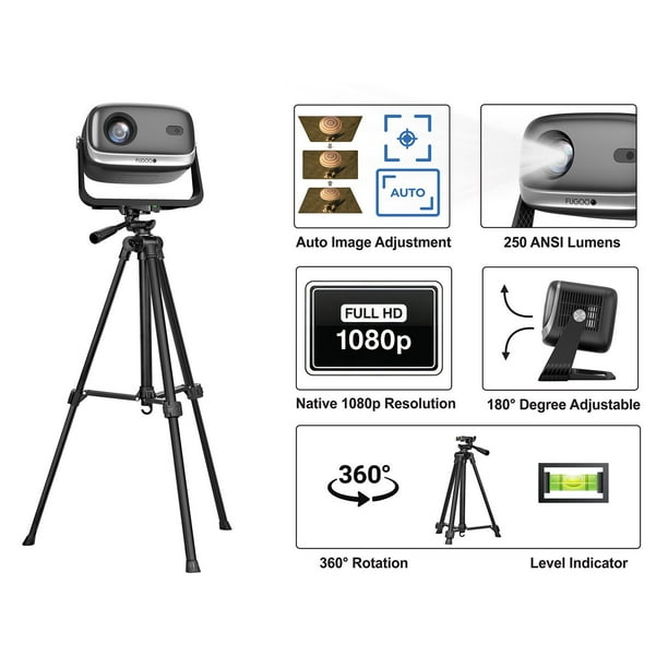 Laser Outdoor Cinema Bundle: Full HD 1080p Projector, 144-Inch Screen & Soundbar
