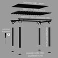 thumbnail image 12 of Range Steel Pergola with Trellis Roof & PowerPort, 12 of 13
