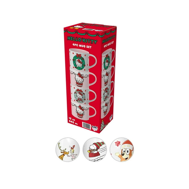 Zak Designs 15oz 4pk Ceramic Holiday Mugs in Gift Box - Samsclub.com