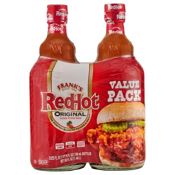 Frank's RedHot Original Cayenne Pepper Hot Sauce, 25 oz., 2 pk