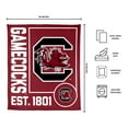 thumbnail image 3 of Logo Brands South Carolina Gamecocks 60"x70" Super Plush Blanket, 3 of 6