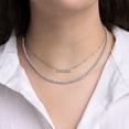 thumbnail image 8 of Sterling Silver and Diamond Identity Necklace, 8 of 9