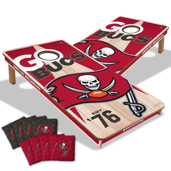 YouTheFan Tampa Bay Buccaneers 2'x4' Cornhole Board Set