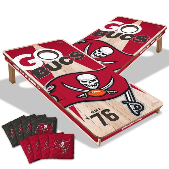 YouTheFan Tampa Bay Buccaneers 2'x4' Cornhole Board Set