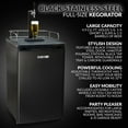 thumbnail image 2 of HomeCraft 4.9 Cu. Ft. Full Size Kegorator Draft Beer Dispenser, Black Stainless Steel, 2 of 7