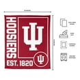 thumbnail image 3 of Logo Brands Indiana Hoosiers 60"x70" Super Plush Blanket, 3 of 6