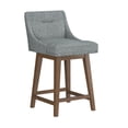 thumbnail image 12 of HH2 Home Upholstered Tapered Back Wood Adjustable Height Swivel Bar Stool, 12 of 20