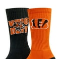 thumbnail image 3 of Cincinnati Bengals Adult 2-Pack Crew Socks, 3 of 3