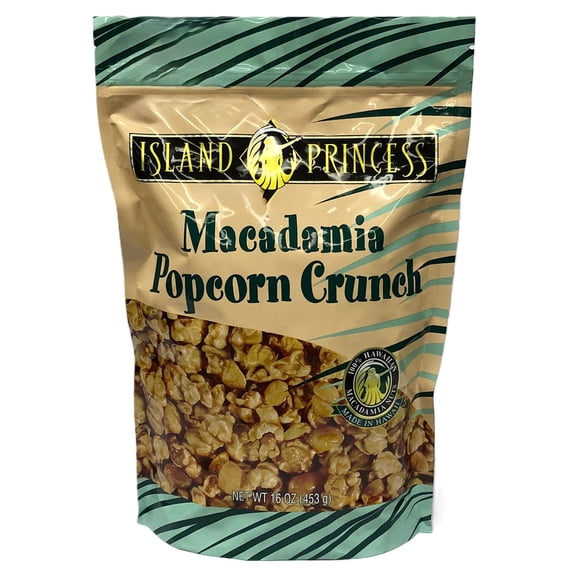 Island Princess Macadamia Popcorn Crunch 16 oz.