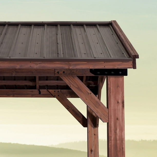 Backyard Discovery 12' x 10' Brindlewood Gazebo with Electric