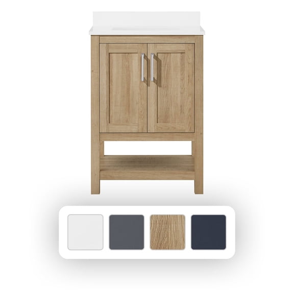 OVE Decors Vegas 24" W x 19" D Freestanding Bathroom Vanity With Sink