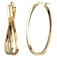 thumbnail image 1 of Double Curve Hoop Earrings in 14K Gold, 1 of 6
