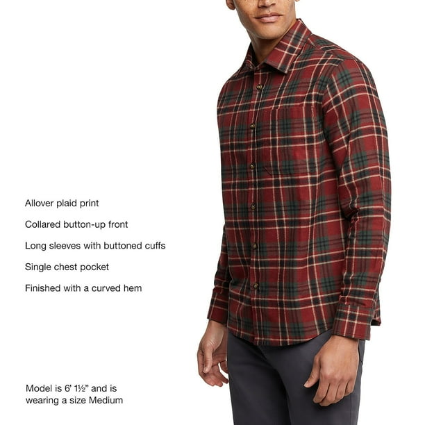 Eddie Bauer Men's Flannel Shirt - Samsclub.com