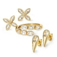 thumbnail image 5 of 14Kt Yellow Gold Lab Created White Sapphire By-Pass Ring, 5 of 5