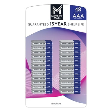 Member's Mark AAA Alkaline Batteries, 48 pk.
