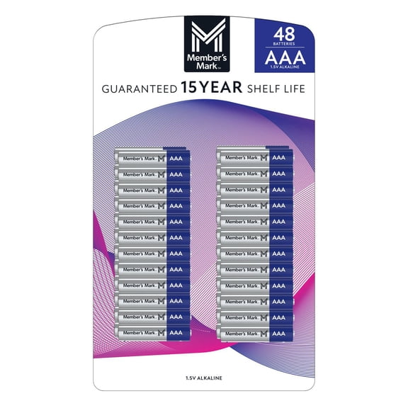 Member's Mark AAA Alkaline Batteries, 48 pk.