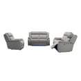 thumbnail image 10 of Tristan 3pc Fabric Power Reclining Set with Heat and Massage, Gray, 10 of 23