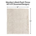 thumbnail image 4 of Member's Mark Faux Fur Bubble Throw Blanket, 60" x 70", 4 of 4
